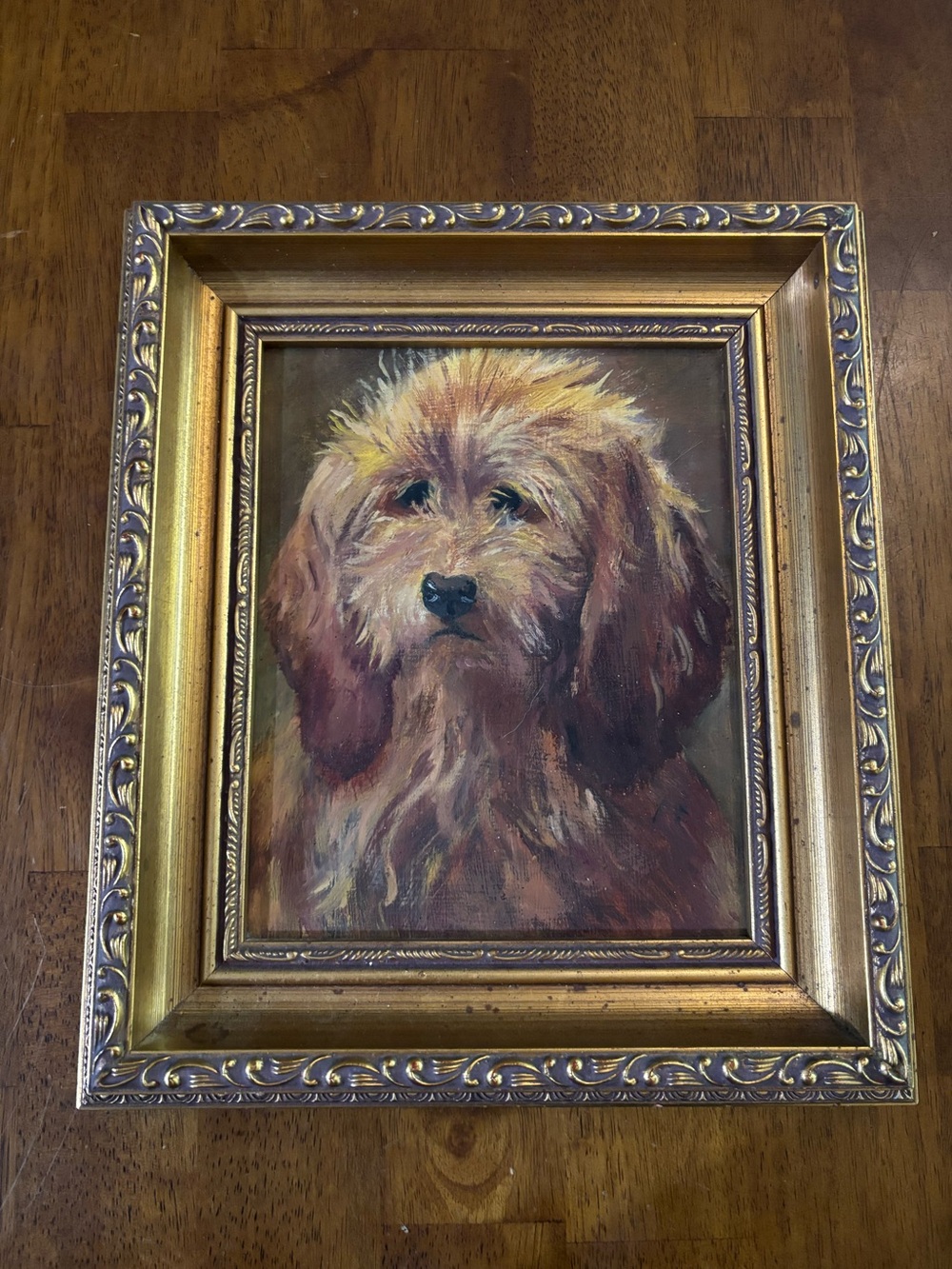 Brizo, A Shepards Dog Textured Oil Reproduction Framed